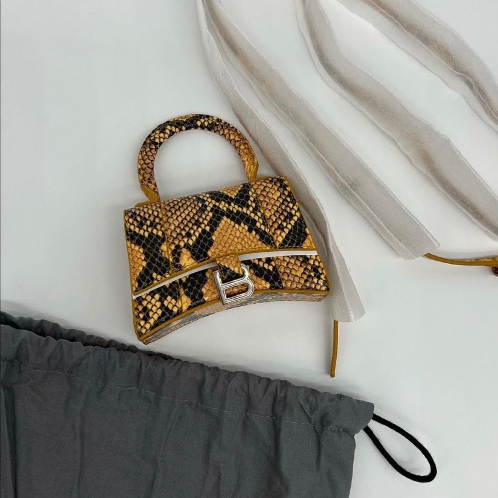 Balenciaga Python Mini Hourglass